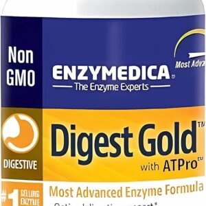 Enzyme-DICA Digest Gold + ATPro Enzyme Supplement - Maximum Strength Formula for Digestive Health - Supports Digestion of Large Meals, Helps Reduce Bloating & Gas, 240 Capsules (Packaging May Vary)