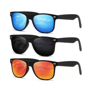 DEMIKOS Sunglasses Men Polarized Sunglasses for Womens Trendy Retro Mirror Lens for Driving Fishing UV400 Protection