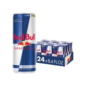 Red Bull Energy Drink with 80mg Caffeine plus Taurine & B Vitamins, 8.4 Fl Oz, 6 Packs of 4 Cans (Pack of 24)