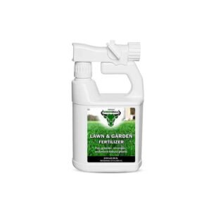 Persist Green Bull – 32oz Liquid Grass Fall Fertilizer Sprayer for Lawn and Garden Soil – Naturally Enhances Green and Creates Nitrogen Rich Plant Soil, Naturally Based Fertilizer for Greener Plants
