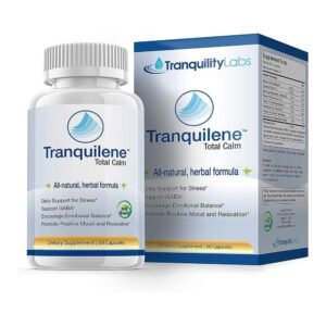 Tranquility Labs Tranquilene Total Calm – Breakthrough Herbal Stress Relief Supplement – Extra Strength – 60 Capsules
