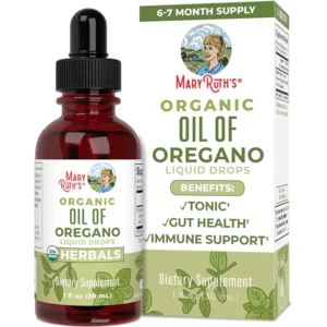 Organic Oregano Oil Liquid | 6 Month Supply | Oil of Oregano Drops | Immune Support Supplement Herbal Tincture| Gut Health | Overall Health | Vegan | Sugar Free | Non-GMO | 1 Fl Oz