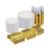 Goodluck 600 Pieces Gold Disposable Plates for 100 Guests, Plastic Plates for Party, Dinnerware Set of 100 Dinner Plates, 100 Salad Plates, 100 Spoons, 100 Forks, 100 Knives, 100 Cups
